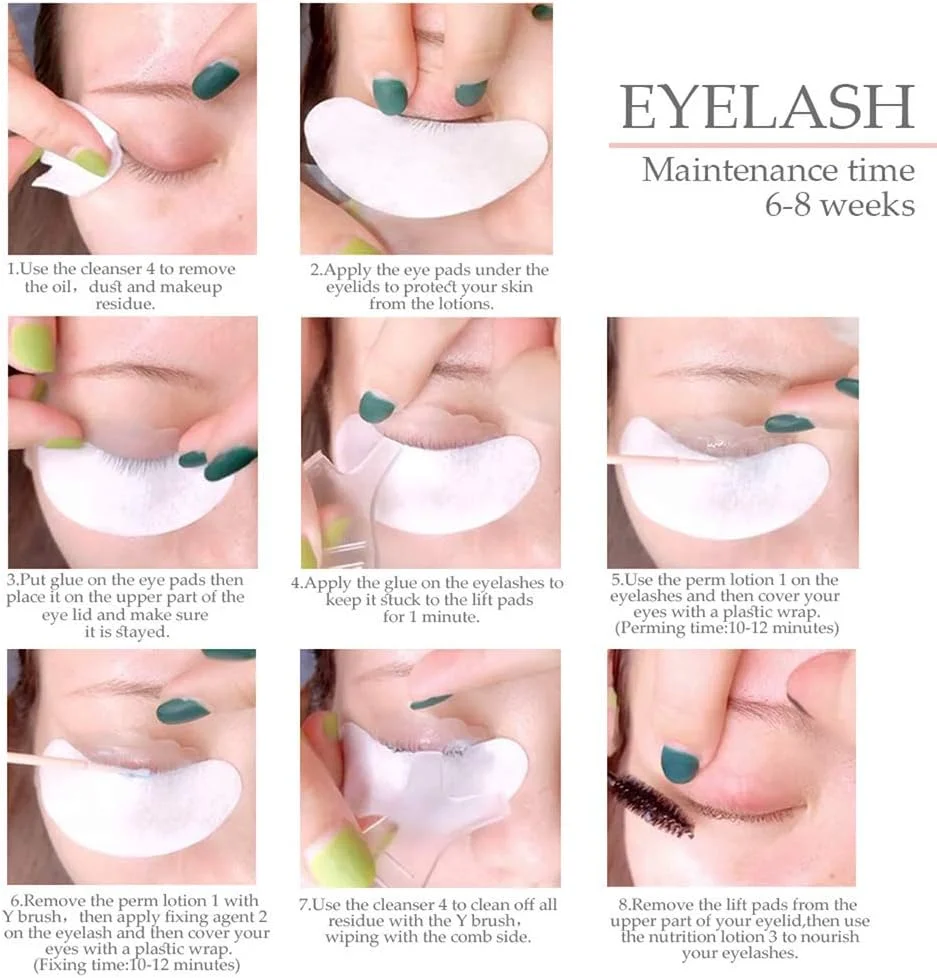 کیت لیفت ابرو و مژه حرفه ای Morelian، کیت لمینت ابرو برای استفاده در سالن و منزل