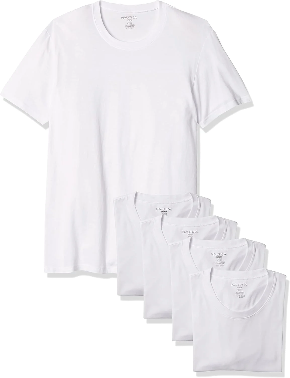 تی‌شرت یقه گرد مردانه ناتیکا - بسته‌های چندتایی