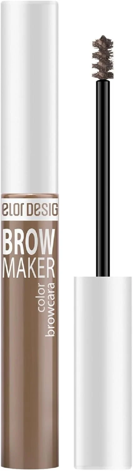 ریمل ابرو بلور دیزاین BROW MAKER، رنگ، حالت، تثبیت - همه در یک محصول! (رنگ 14 بلوند روشن، رنگ 11 قهوه ای)