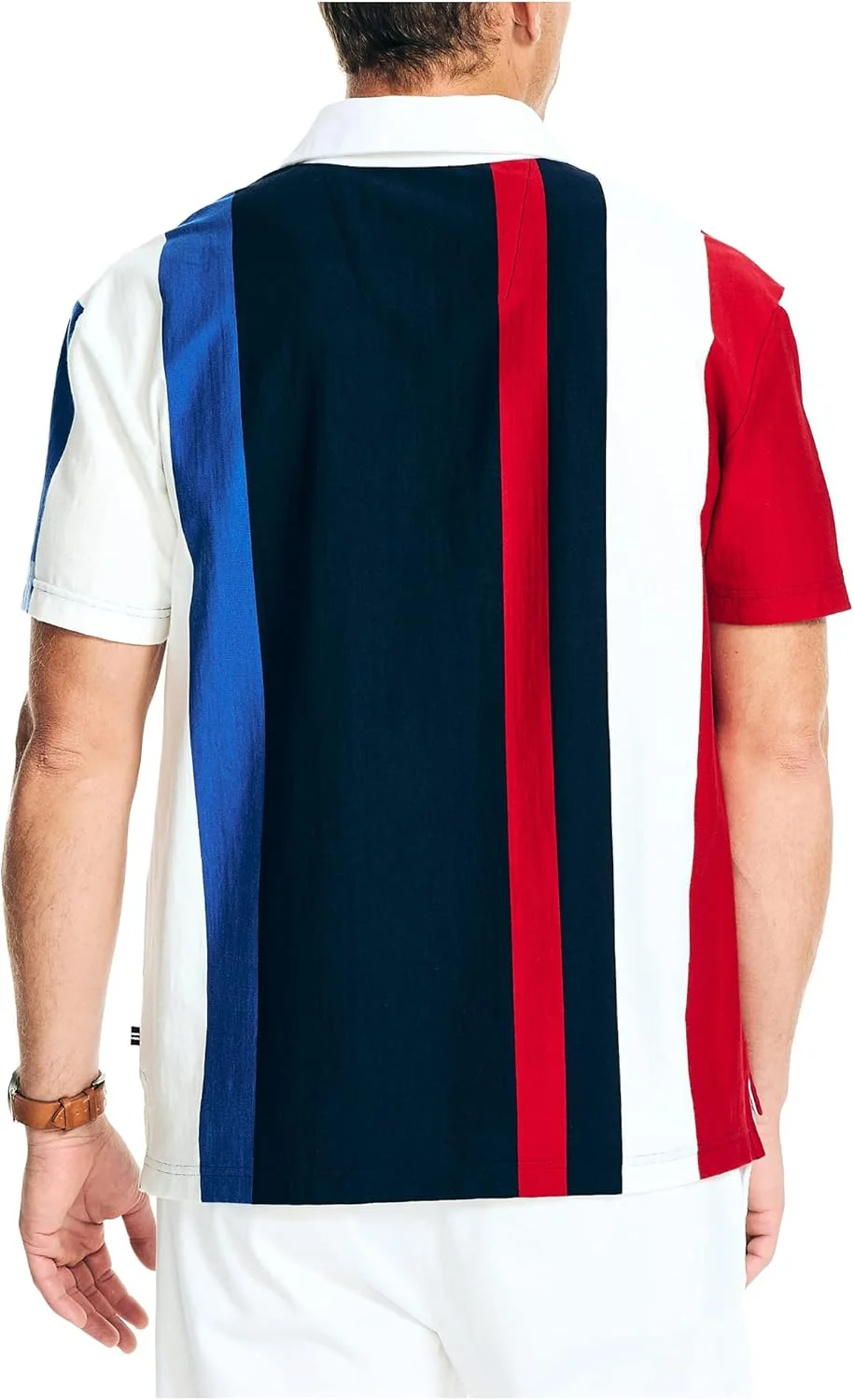 پولوشرت مردانه ناتیکا با راه راه های راگبی و برش کلاسیک