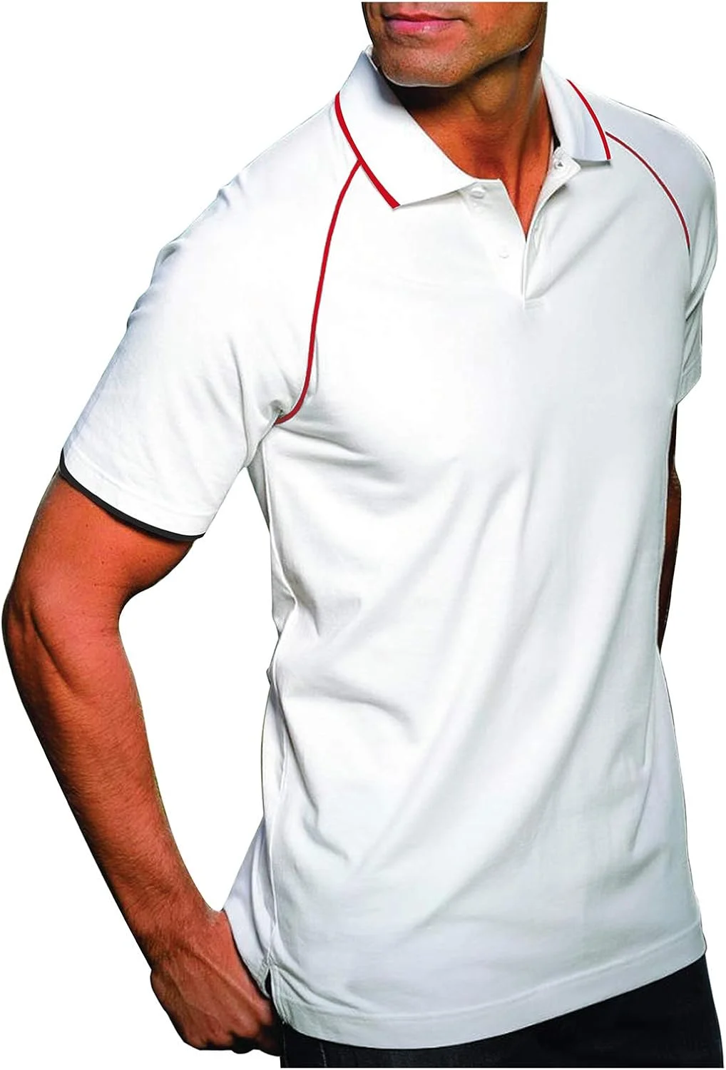 پولوشرت نخی مردانه یقه دار