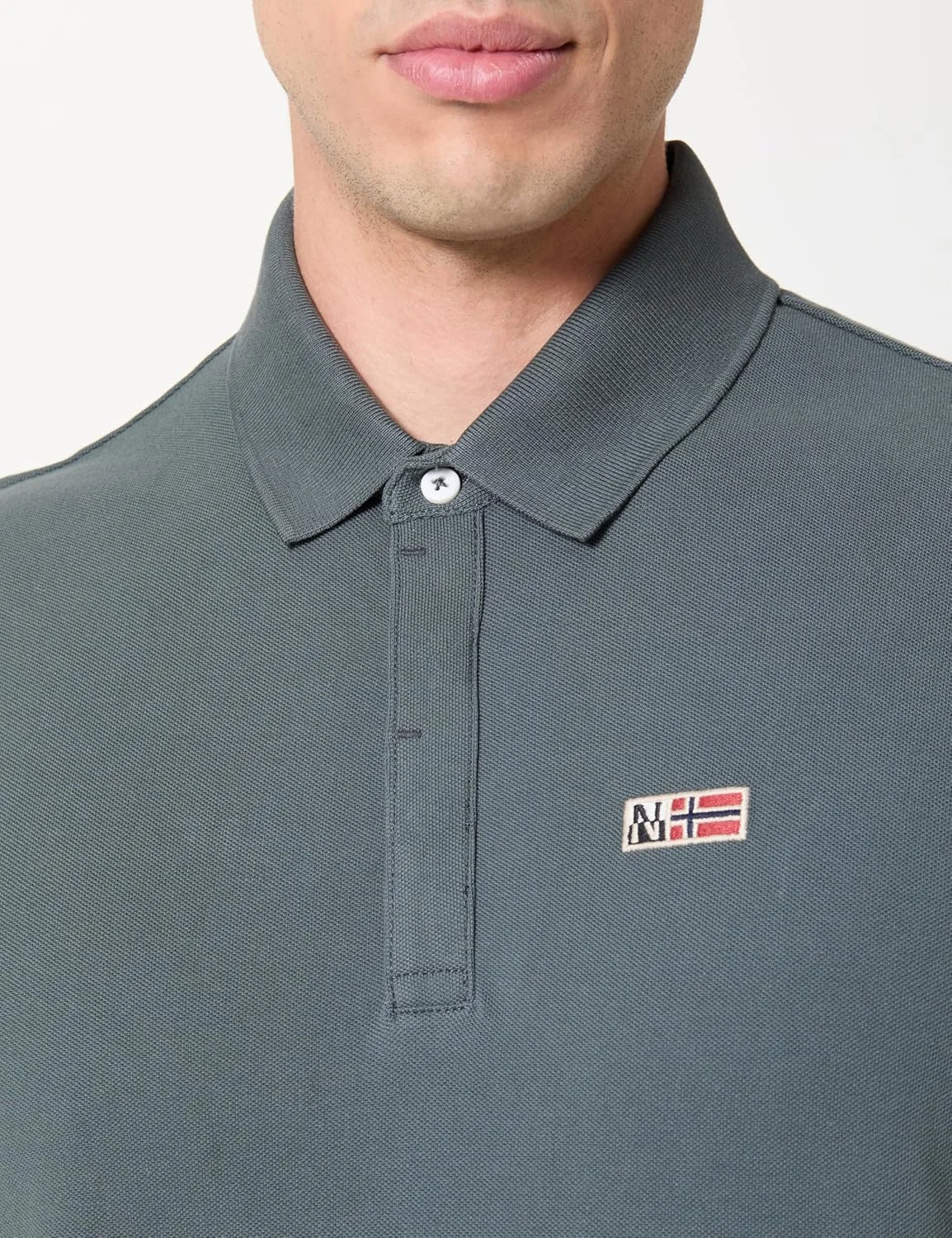 پولوشرت آستین بلند مردانه ناپاپیری مدل Evan