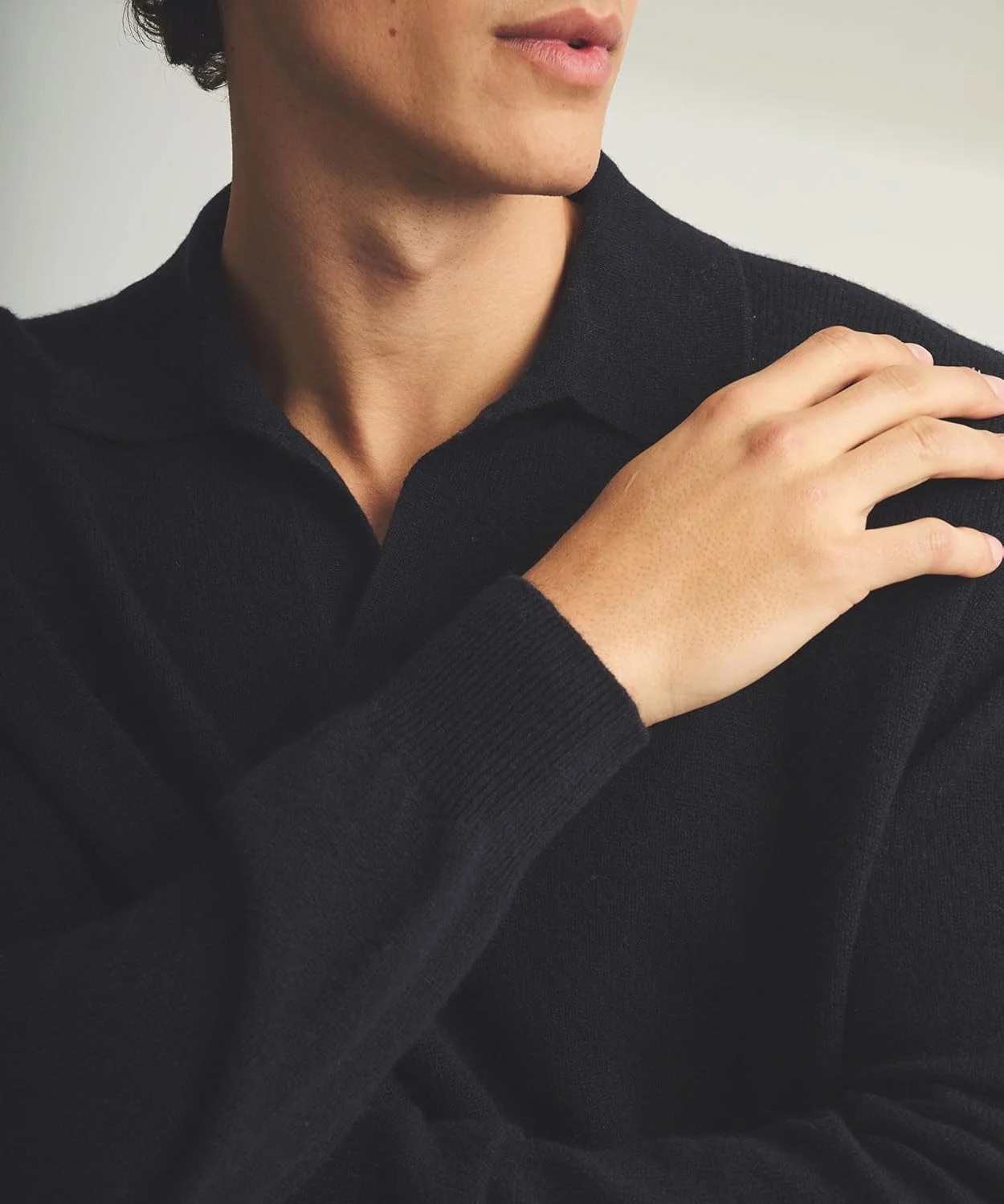 پلیور پولو مردانه نادام، بافت کشمیری سبک و راحت