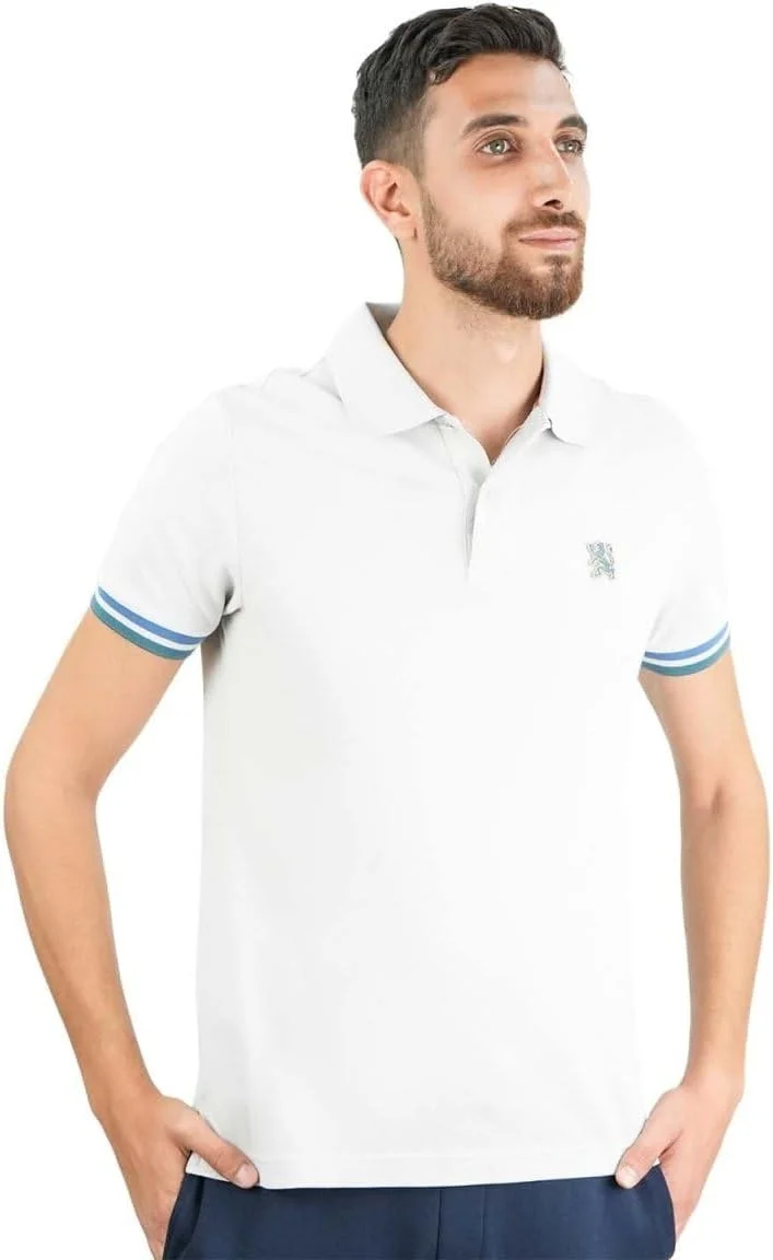 پولوشرت مردانه: مدل کلاسیک پیiqué، یقه نوک تیز، جزئیات گلدوزی شده