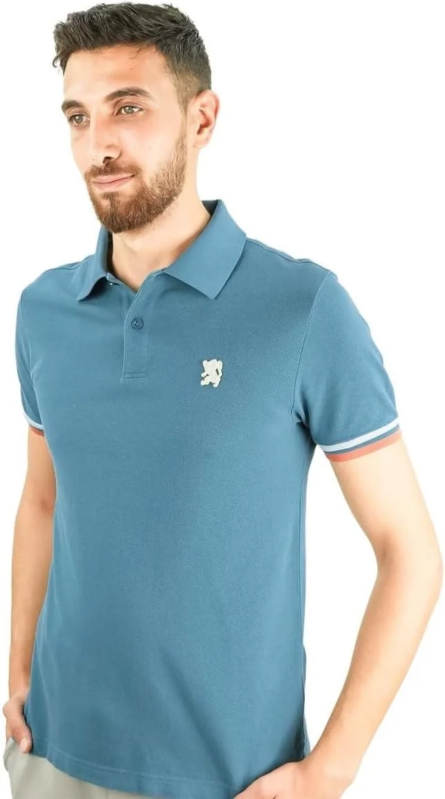 پولوشرت مردانه: مدل کلاسیک پیکوئه، یقه نوک تیز، جزئیات گلدوزی شده