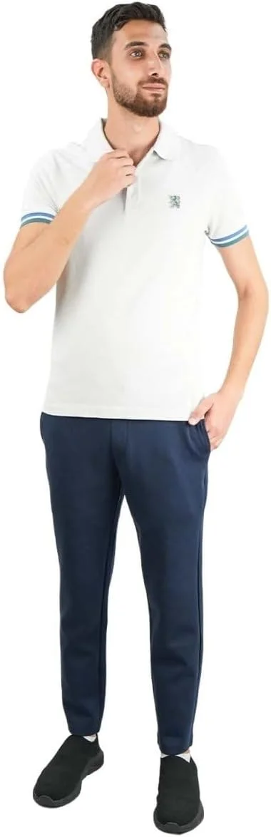 پولوشرت مردانه: مدل کلاسیک پیiqué، یقه نوک تیز، جزئیات گلدوزی شده