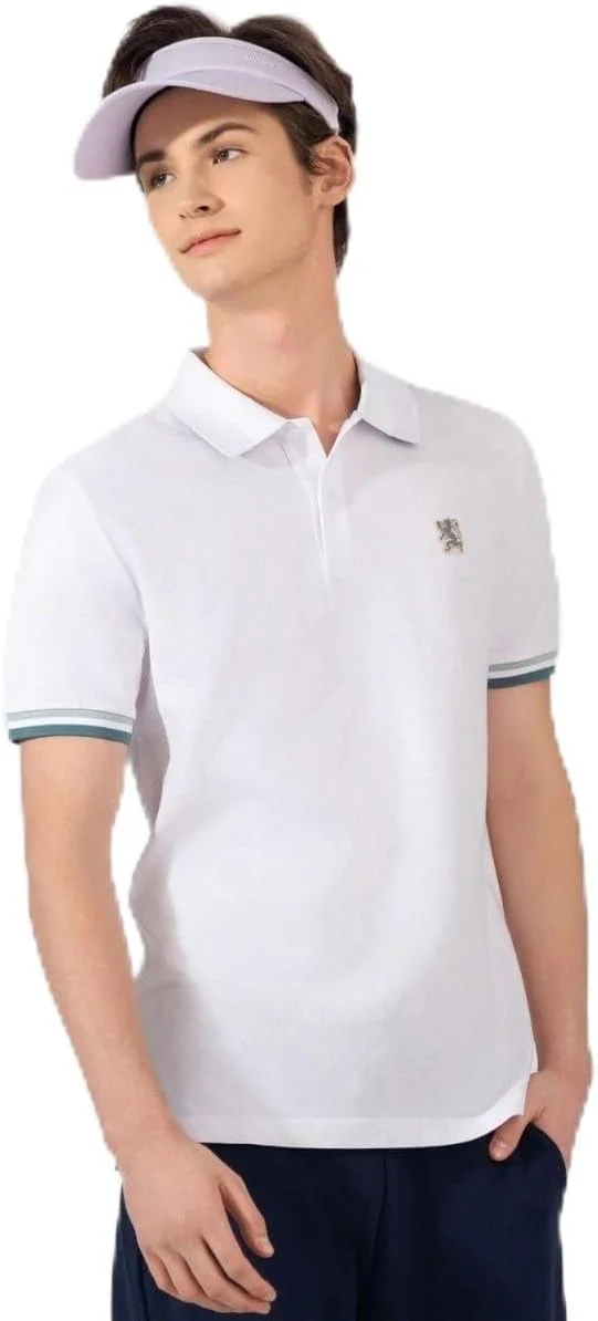 پولوشرت مردانه: مدل کلاسیک پیiqué، یقه نوک تیز، جزئیات گلدوزی شده