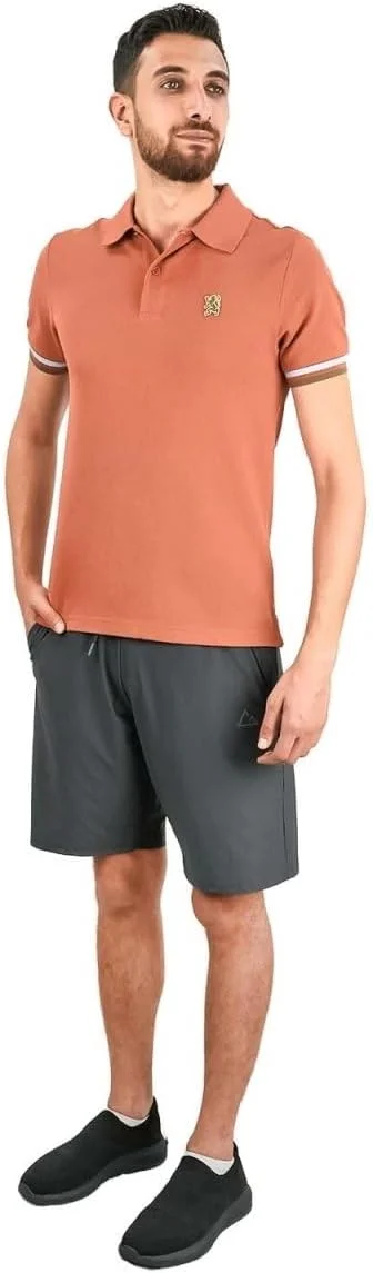 پولوشرت مردانه: مدل کلاسیک پیiqué، یقه نوک تیز، جزئیات گلدوزی شده