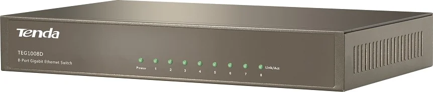 سوئیچ 8 پورت گیگابیتی اترنت تندا، غیر مدیریتی، محافظت در برابر صاعقه 4KV، بدنه فلزی، ظرفیت 16 گیگابیت بر ثانیه، توان مصرفی کمتر از 4.5 وات | TEG1008D سوئیچ 8 پورت گیگابیتی اترنت تندا، غیر مدیریتی، محافظت در برابر صاعقه 4KV، بدنه فلزی، ظرفیت 16 گیگابیت بر ثانیه، توان مصرفی کمتر از 4.5 وات | TEG1008D
