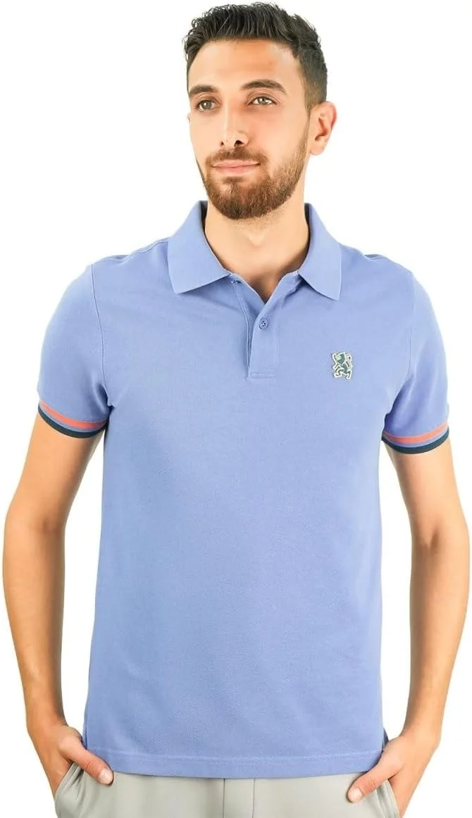 پولوشرت مردانه: مدل کلاسیک پیiqué، یقه نوک تیز، جزئیات گلدوزی شده