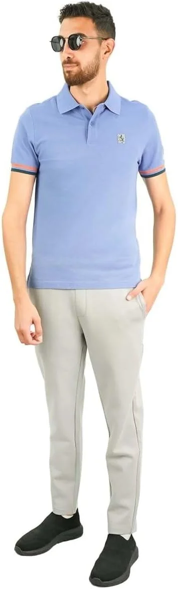 پولوشرت مردانه: مدل کلاسیک پیiqué، یقه نوک تیز، جزئیات گلدوزی شده