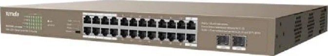 سوئیچ اترنت Tenda TEG1118P-16-250W با 16 پورت GE+2SFP، ظرفیت سوئیچینگ 36bps، ولتاژ ورودی 100-240V AC 50/60Hz، محافظت در برابر صاعقه 6KV، منبع تغذیه 250W | TEG1118P-16-250W سوئیچ اترنت Tenda TEG1118P-16-250W با 16 پورت GE+2SFP، ظرفیت سوئیچینگ 36bps، ولتاژ ورودی 100-240V AC 50/60Hz، محافظت در برابر صاعقه 6KV، منبع تغذیه 250W | TEG1118P-16-250W
