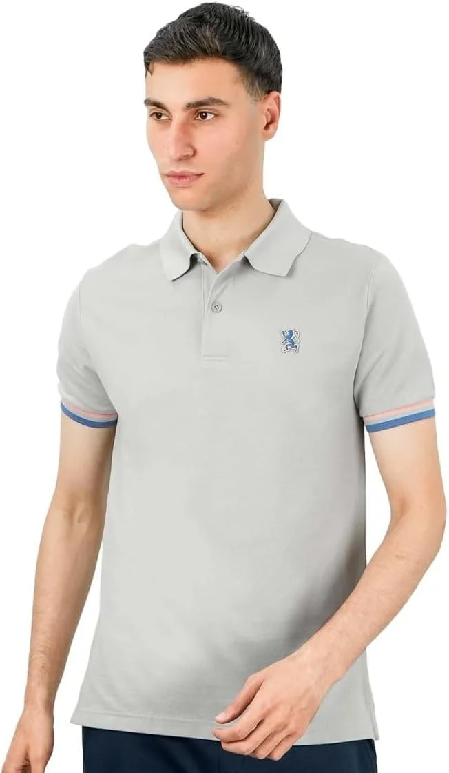 پولوشرت مردانه: مدل کلاسیک پیiqué، یقه نوک تیز، جزئیات گلدوزی شده