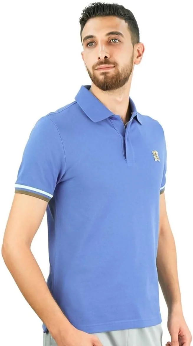 پولوشرت مردانه: مدل کلاسیک پیکوئه، یقه نوک تیز، جزئیات گلدوزی شده