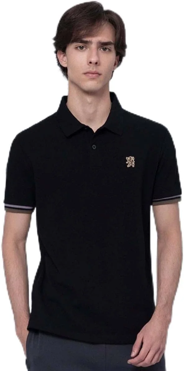 پولوشرت مردانه: مدل کلاسیک پیiqué، یقه نوک تیز، جزئیات گلدوزی شده