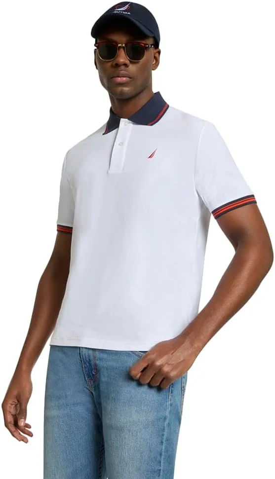 پولوشرت مردانه ناتیکا مدل N1R02916_White_OD کلاسیک