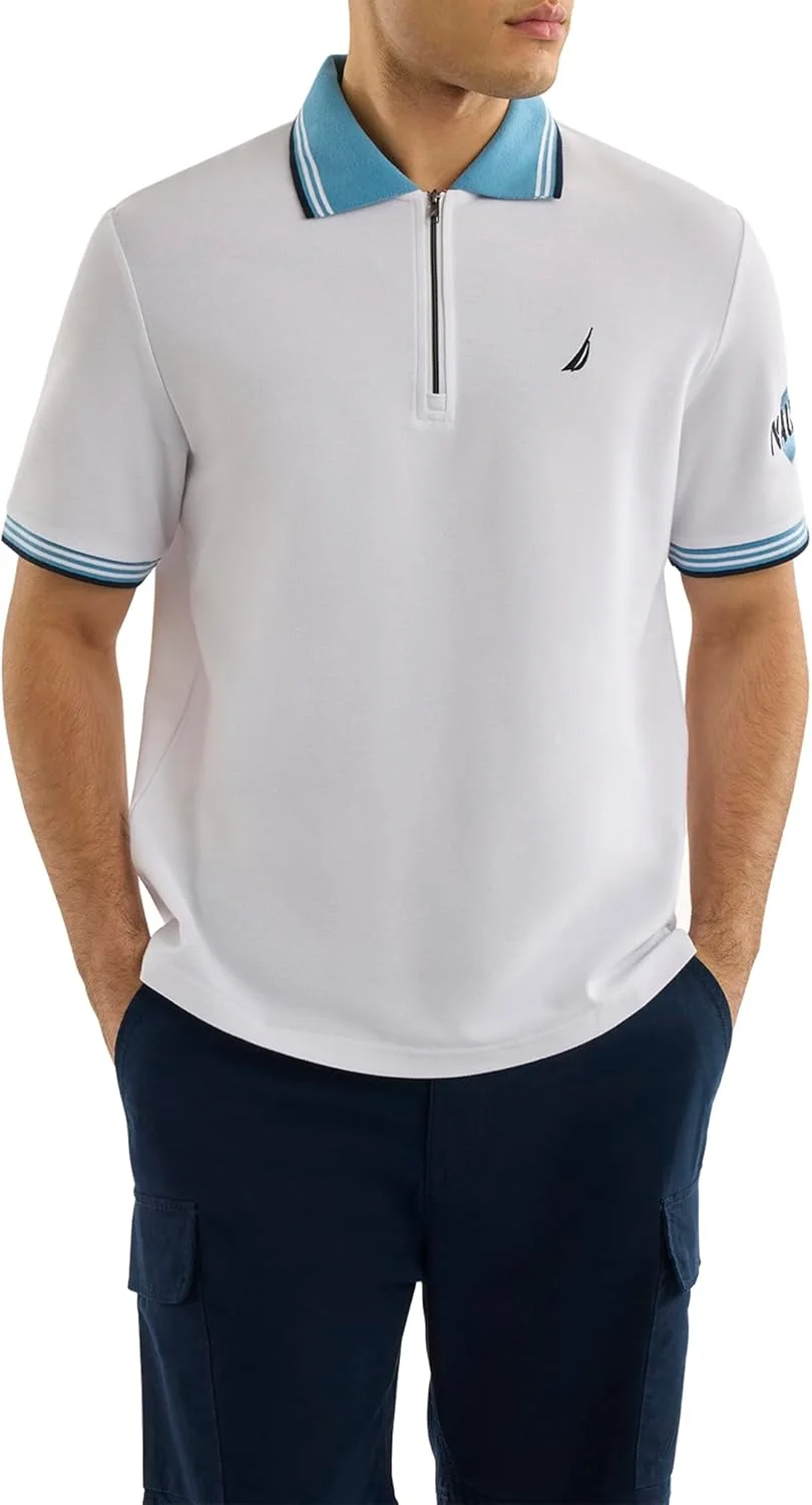 پولوشرت مردانه ناتیکا مدل N1R03000_White_OD کلاسیک (بسته 1 عددی)