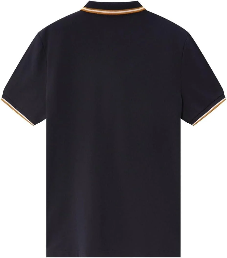 پولوشرت مردانه پنبه لاکرا پیکه - مدل اسلیم فیت، گلدوزی عقاب