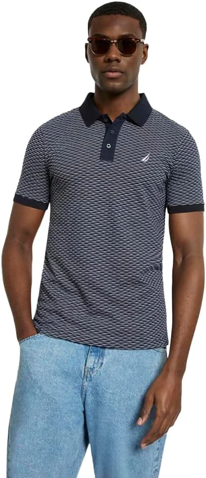 پولوشرت مردانه ناتیکا مدل N1R02939، سرمه ای تیره، طرح کلاسیک