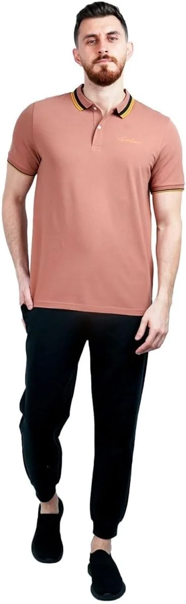 پولوشرت کلاسیک مردانه با گلدوزی امضا