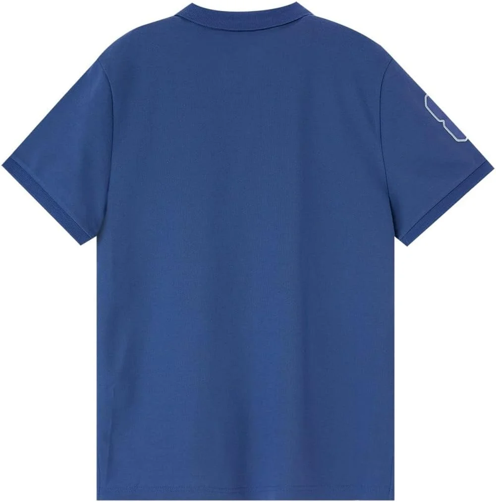 پولوشرت مردانه طرح سه بعدی شیر: فیت اسلیم، گلدوزی برجسته، پارچه پیکه ممتاز