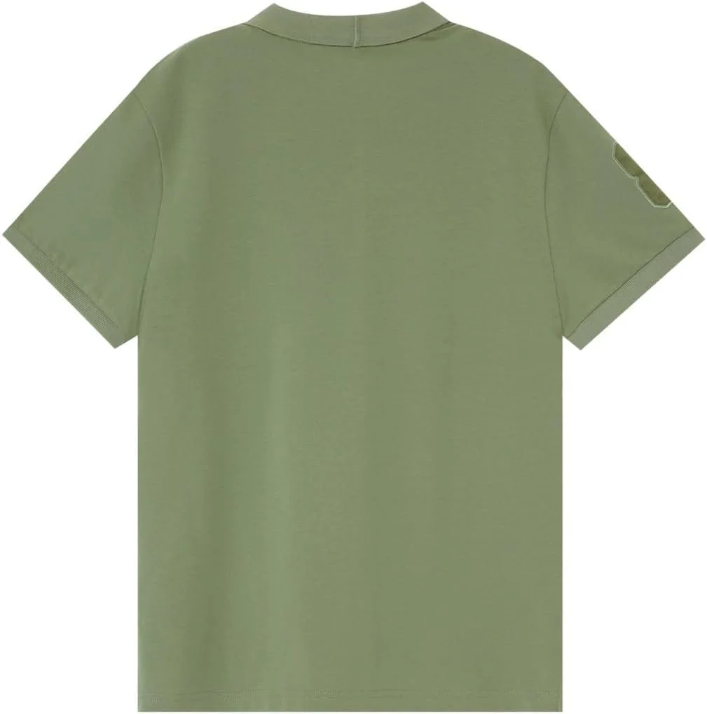 پولوشرت مردانه طرح شیر سه بعدی: فیت اسلیم، گلدوزی برجسته، پارچه پیکه مرغوب