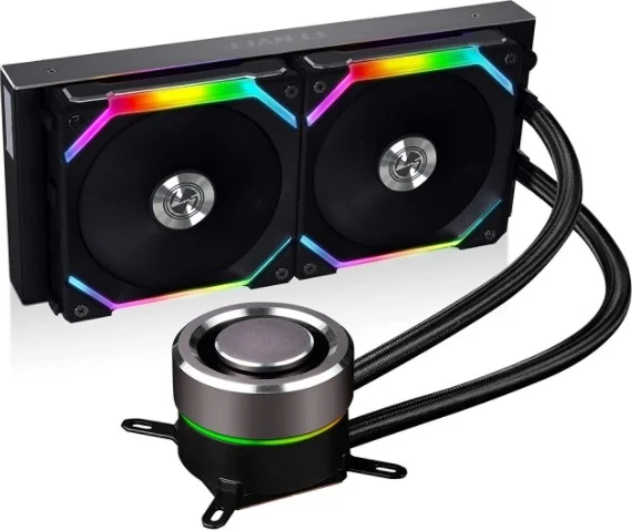 خنک کننده مایع پردازنده لیان لی Galahad 240 AIO SL Edition، سرعت فن 800-1900 دور در دقیقه، جریان هوای 58.54CFM، نویز 32dB، بلبرینگ دینامیکی سیال، سطح نویز، مشکی | G89.GA240SLB