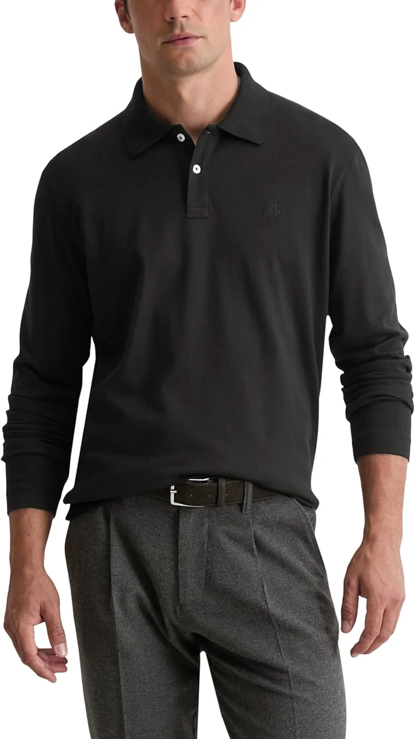 پولوشرت آستین بلند مردانه مارک اوپولو ساخته شده از پنبه ارگانیک، برش معمولی