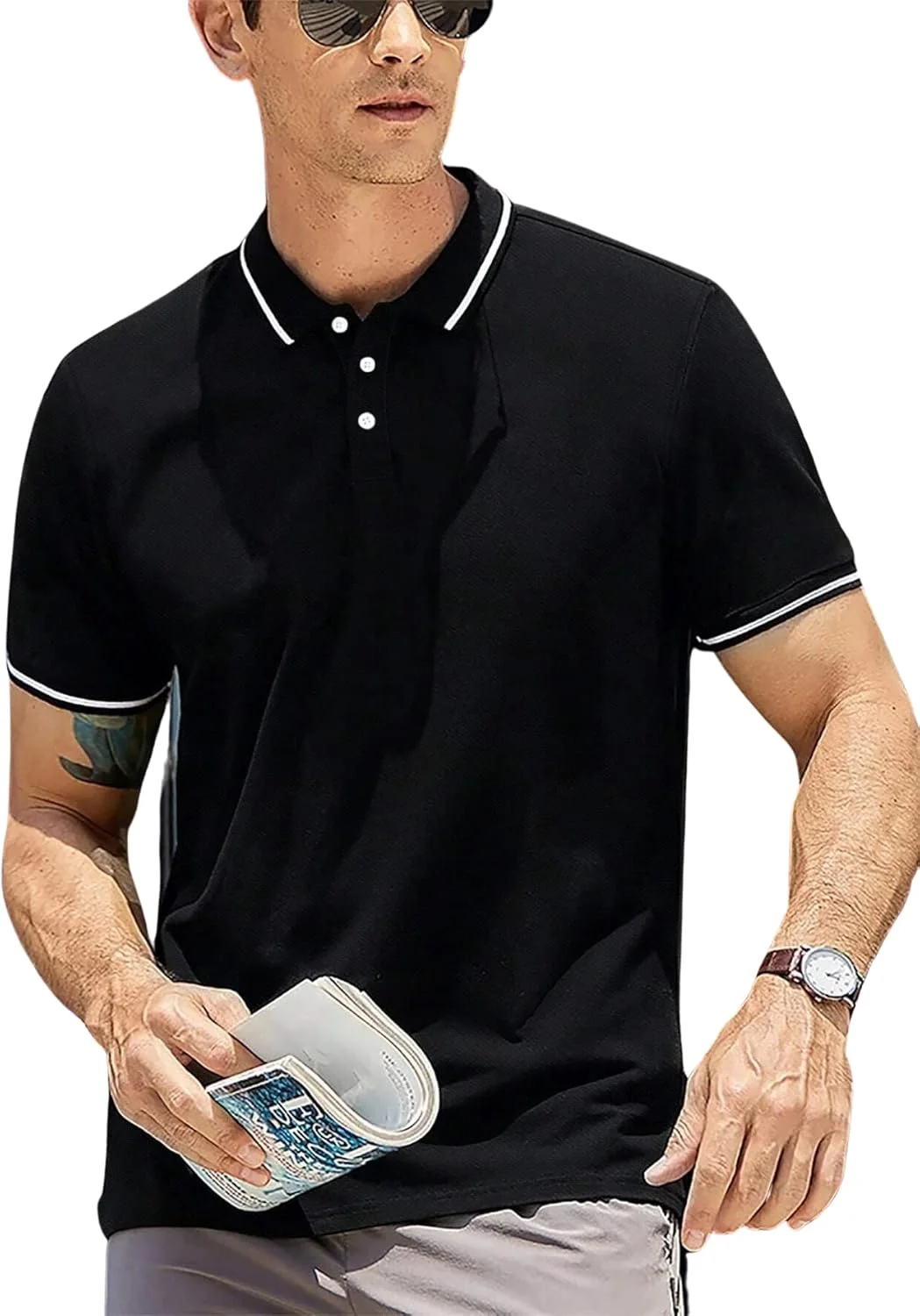 تی شرت مردانه Lymio || تی شرت مردانه || || تی شرت پولو مردانه || تی شرت ساده مردانه (plainpolo)