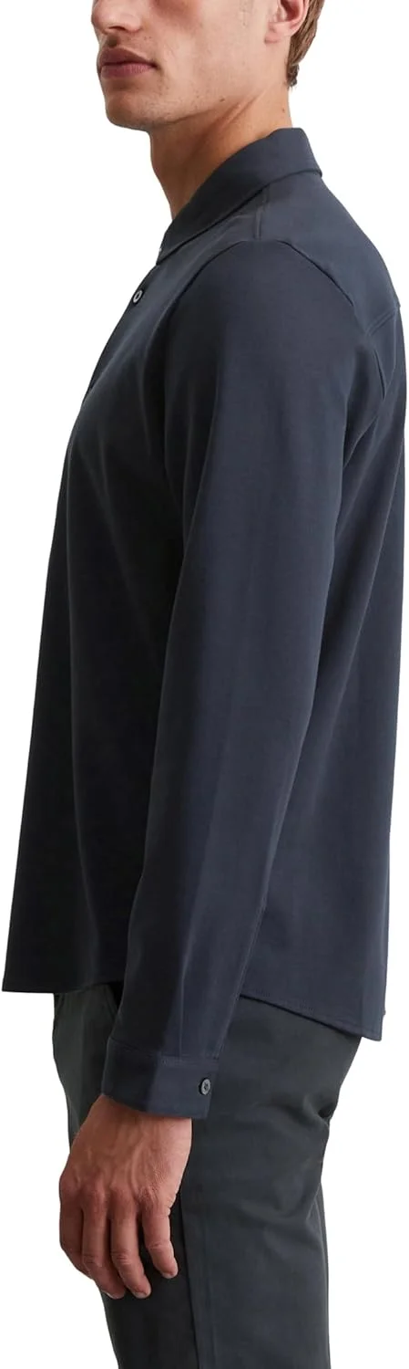 پیراهن مردانه نخی مارک اوپولو با یقه کلاسیک، برش معمولی