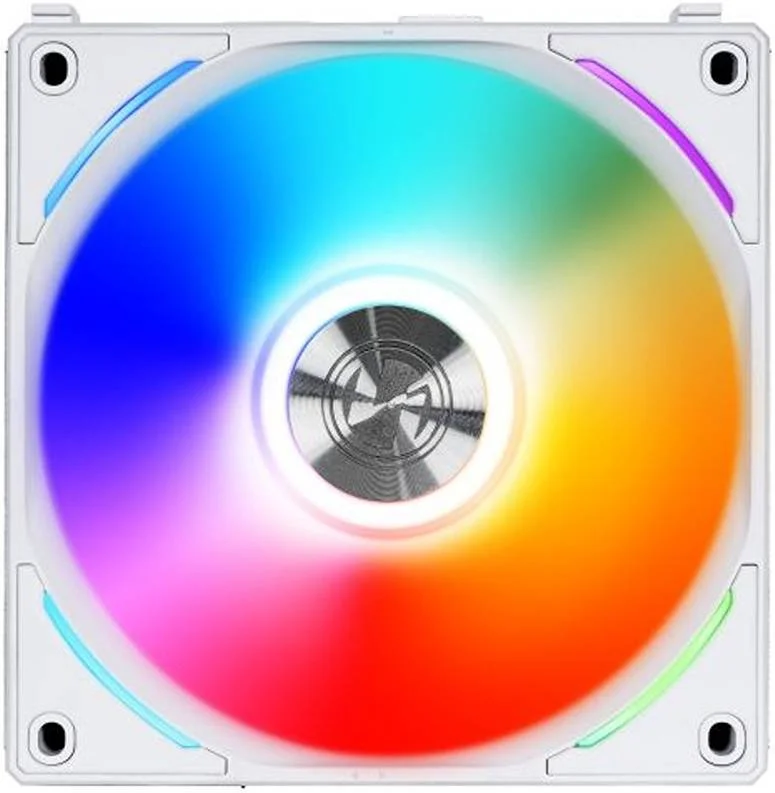 فن تکی سفید Lian-Li UNI Fan AL120 V2، ساخته شده از مواد PBT+PC+آلومینیوم، فن های 120 میلی متری، سرعت فن تا 1900 دور در دقیقه، جریان هوای 64.5 CFM، بسته 1 عددی | G99.12ALV21W.00