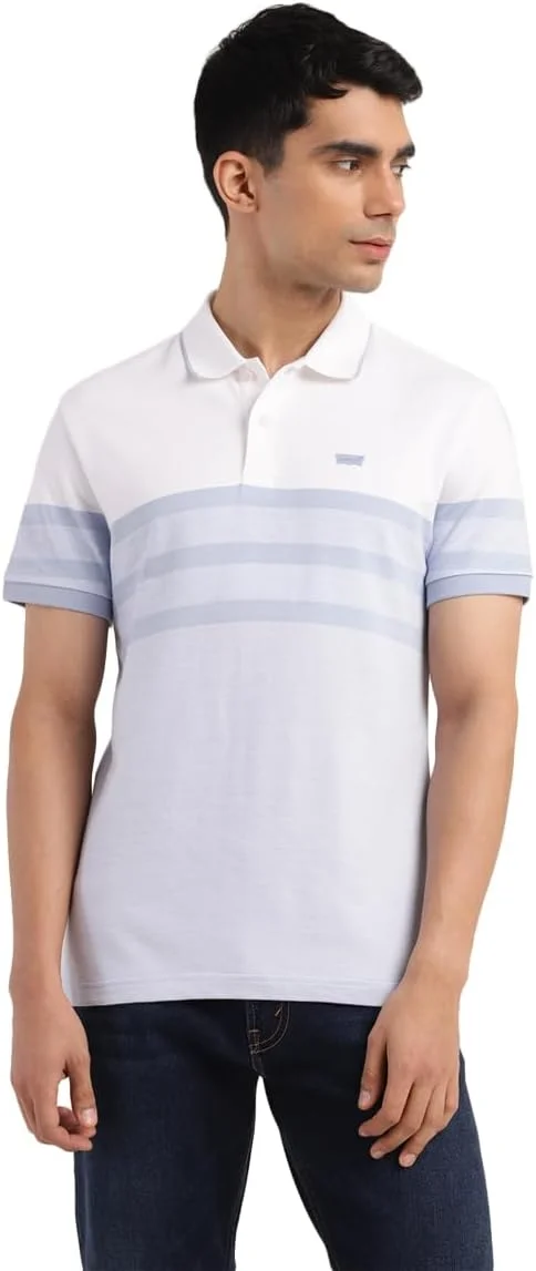 تی شرت پولو مردانه لیوایز مدل 17474-0441، آبی برونرا، سایز M