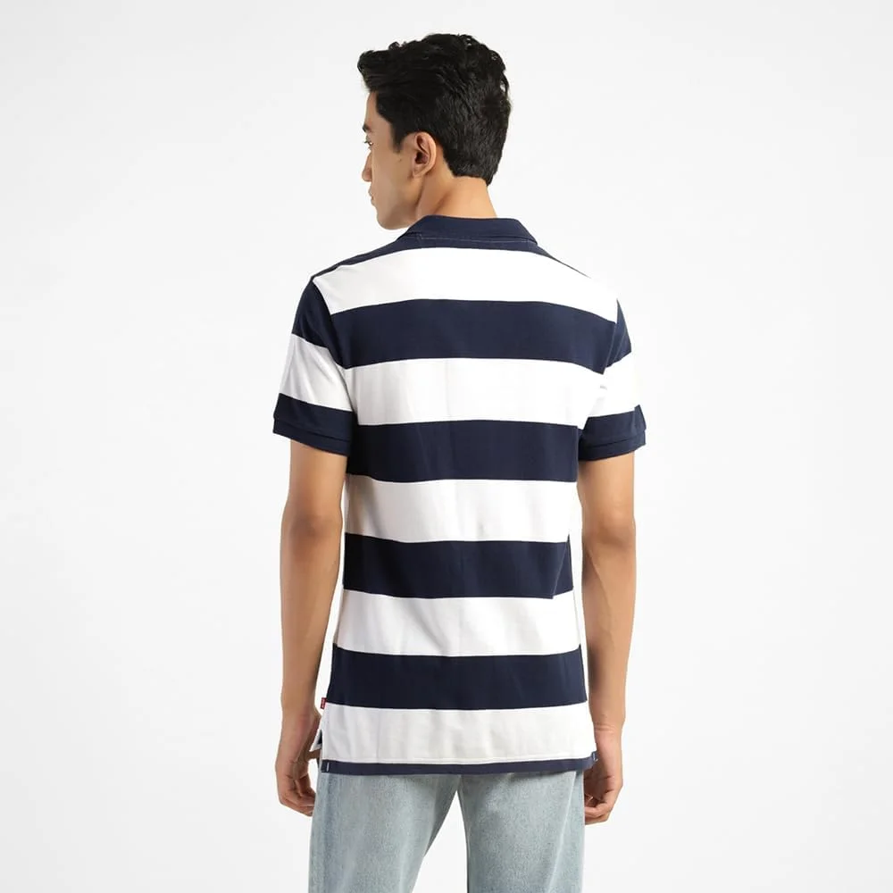 تی شرت پولو مردانه Levi's با راه راه های متضاد