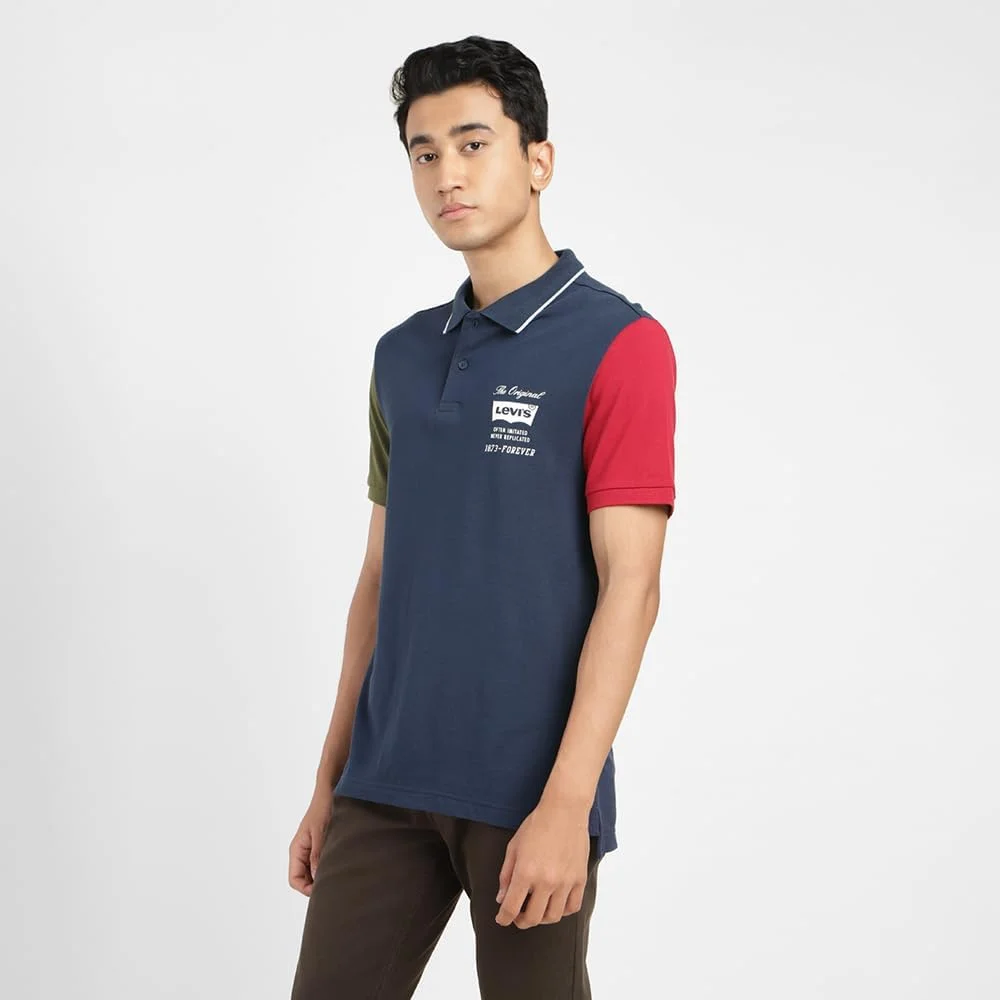 پولوشرت آستین کوتاه مردانه Levi's با یقه متضاد