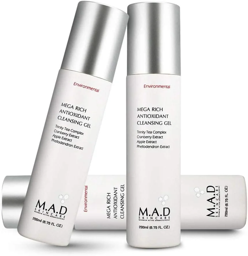 ژل پاک کننده صورت آنتی اکسیدان غنی M.A.D Skincare Environmental Mega Rich، ۲۰۰ میلی لیتر ژل پاک کننده صورت آنتی اکسیدان غنی M.A.D Skincare Environmental Mega Rich، ۲۰۰ میلی لیتر