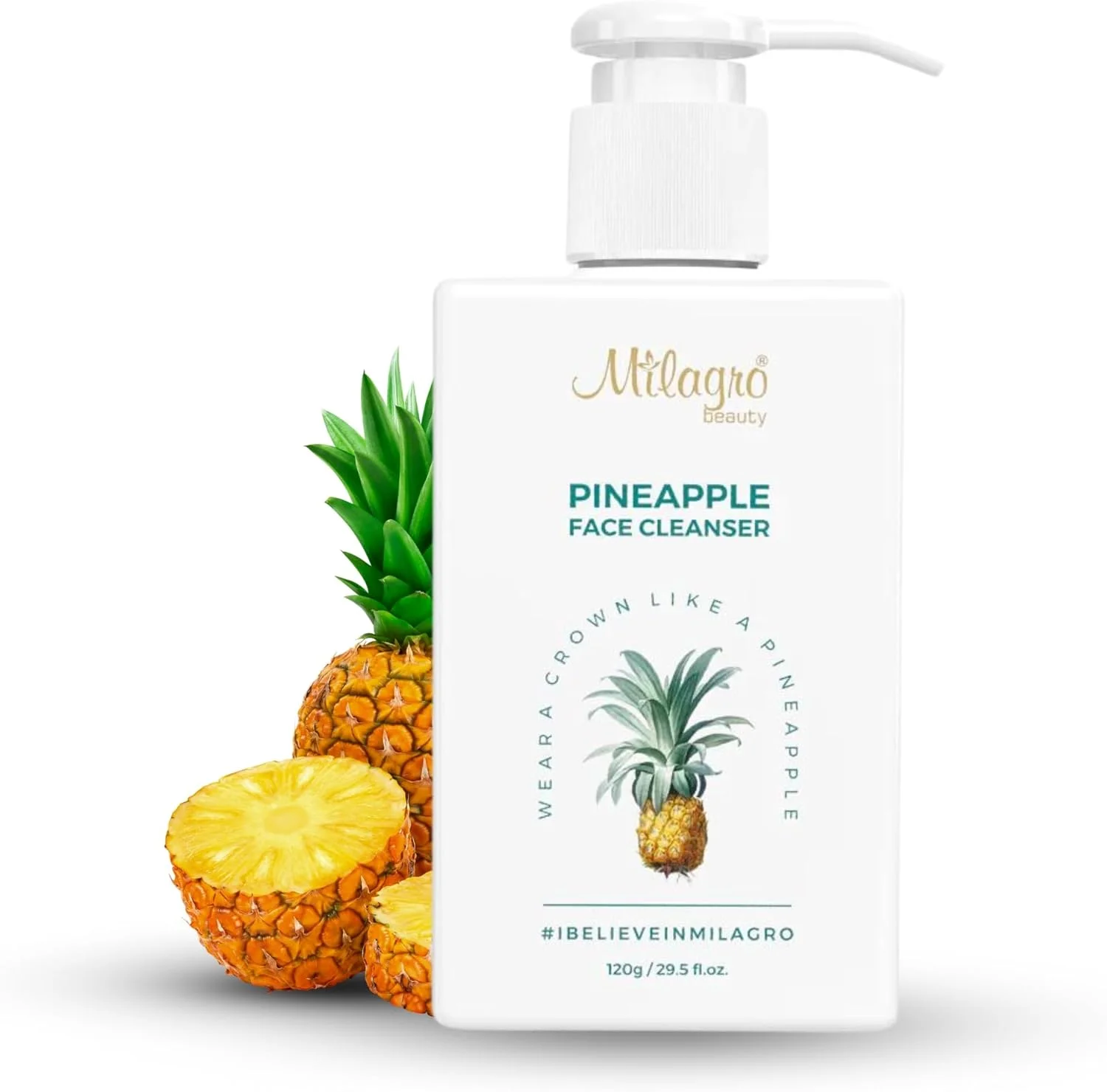 ژل پاک کننده صورت آناناس میلاگرو بیوتی، شوینده ملایم و غیرکف کننده صورت مناسب انواع پوست، آقایان و بانوان (120 میلی لیتر) ژل پاک کننده صورت آناناس میلاگرو بیوتی، شوینده ملایم و غیرکف کننده صورت مناسب انواع پوست، آقایان و بانوان (120 میلی لیتر)