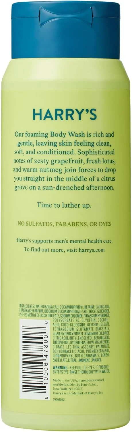 شامپو بدن مردانه هری - رایحه گروو، ۴۷۳ میلی لیتر (بسته ۳ عددی)