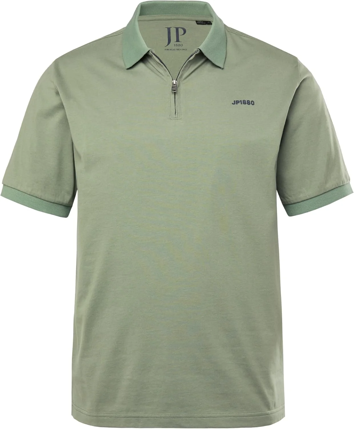 پولوشرت آستین کوتاه مردانه JP1880، زیپ دار، تا سایز 8 ایکس لارج