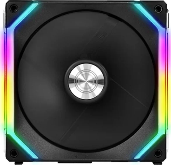فن تکی 140 میلی‌متری مشکی Lian Li UNI FAN SL140 با نورپردازی RGB آدرس‌پذیر