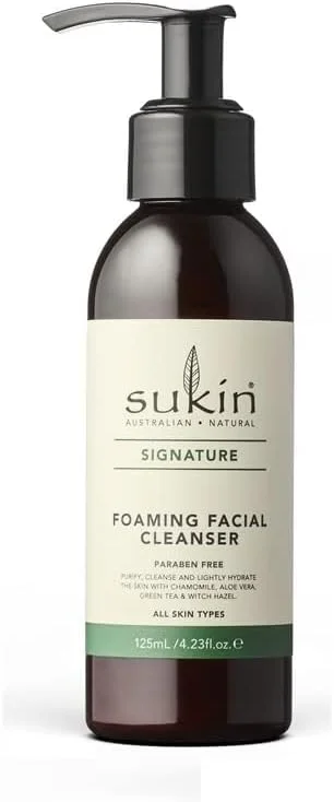 فوم پاک کننده صورت سوکین سیگنیچر با پمپ | حاوی روغن گل رز، آلوئه ورا، بابونه و چای سبز | شستشوی صورت برای زنان و مردان | 100% وگان و بدون تست حیوانی | 125 میلی لیتر فوم پاک کننده صورت سوکین سیگنیچر با پمپ | حاوی روغن گل رز، آلوئه ورا، بابونه و چای سبز | شستشوی صورت برای زنان و مردان | 100% وگان و بدون تست حیوانی | 125 میلی لیتر