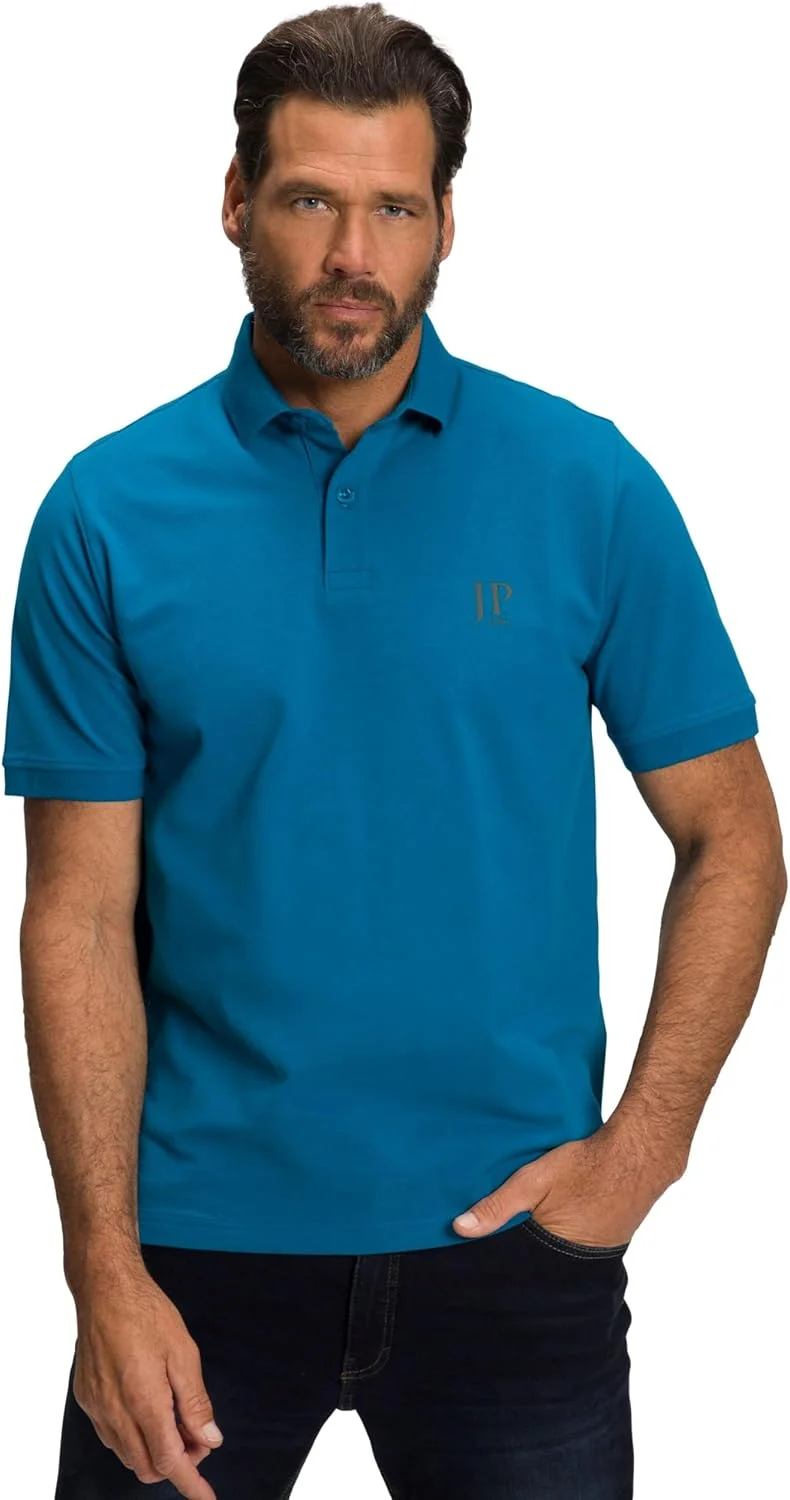 JP 1880 تیشرت پولو مردانه سایز بزرگ مدل Piquee 1/2 Dp