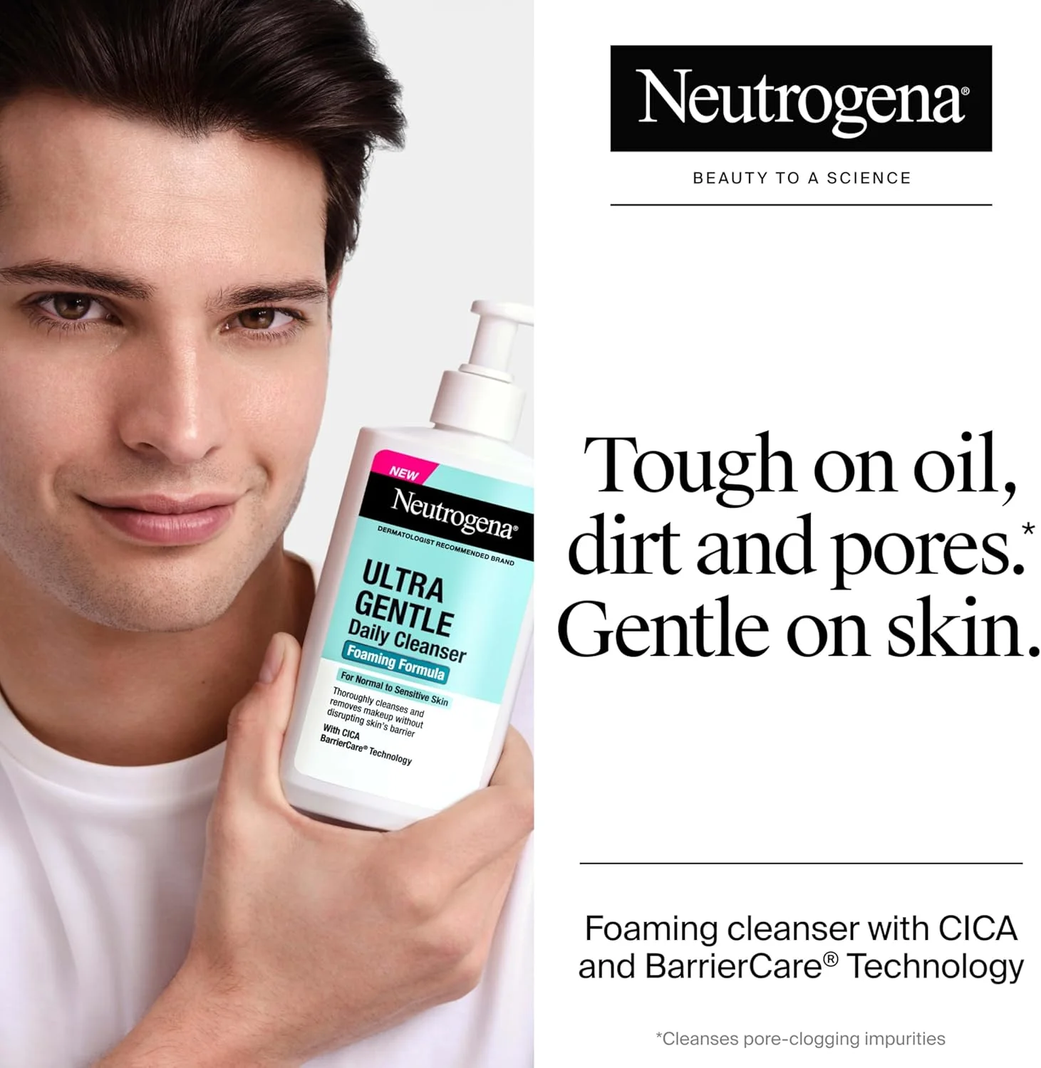 پاک کننده ملایم و آبرسان روزانه صورت نوتروژینا برای پوست حساس پاک کننده ملایم و آبرسان روزانه صورت نوتروژینا برای پوست حساس