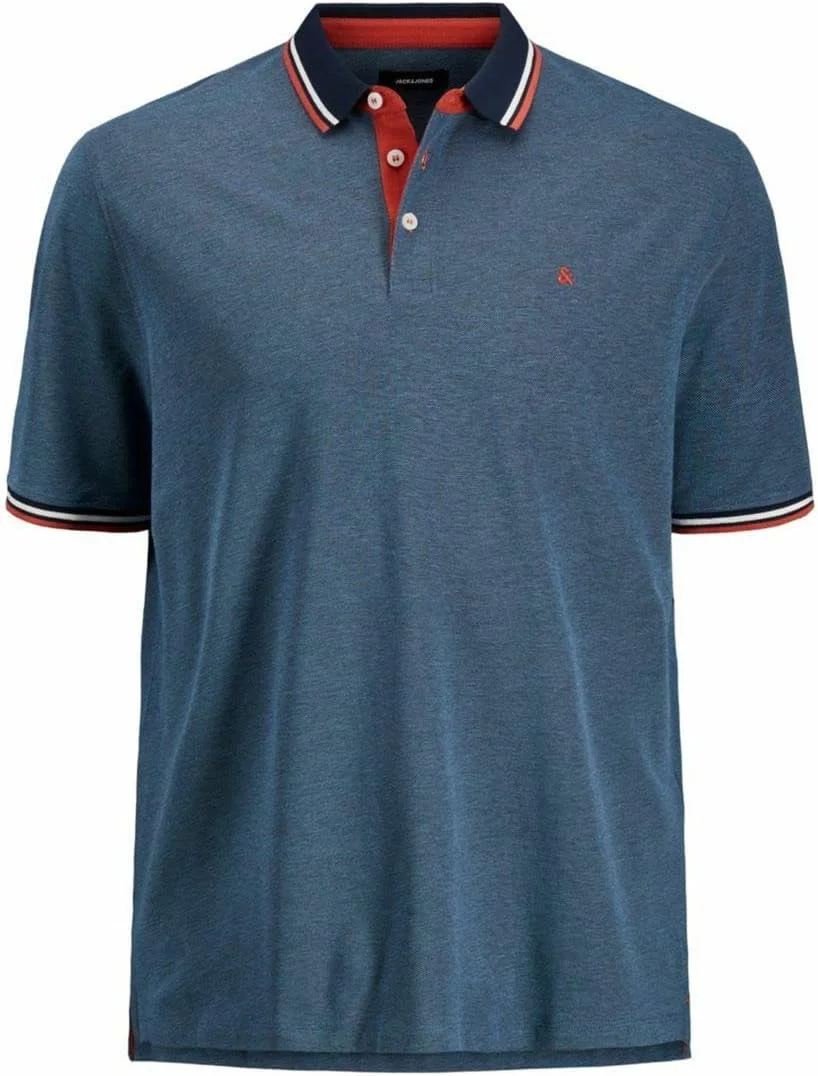 پولوشرت مردانه جک اند جونز مدل Jjepaulos آستین کوتاه با برش معمولی