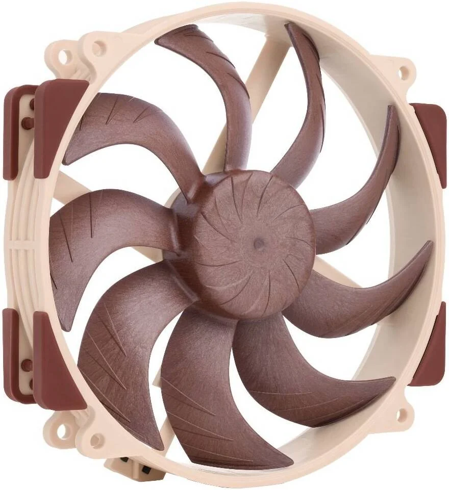 فن کیس Noctua NF-A14X25r G2 PWM، سایز فن 140mm x 140mm، سرعت فن 1500 RPM، جریان هوای فن 91.58 CFM، بلبرینگ SSO2، جنس Sterrox LCP، قهوه ای | NF-A14X25r G2 PWM