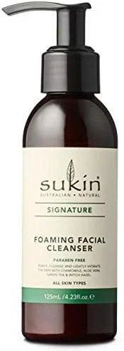 SUKIN #MG فوم پاک کننده صورت 125 میلی لیتر - این شوینده بدون سولفات، پاک کننده ای ملایم و غیر خشک کننده است که ناخالصی ها را از بین می برد و پوست شما را نرم، شفاف و تمیز می کند. SUKIN #MG فوم پاک کننده صورت 125 میلی لیتر - این شوینده بدون سولفات، پاک کننده ای ملایم و غیر خشک کننده است که ناخالصی ها را از بین می برد و پوست شما را نرم، شفاف و تمیز می کند.