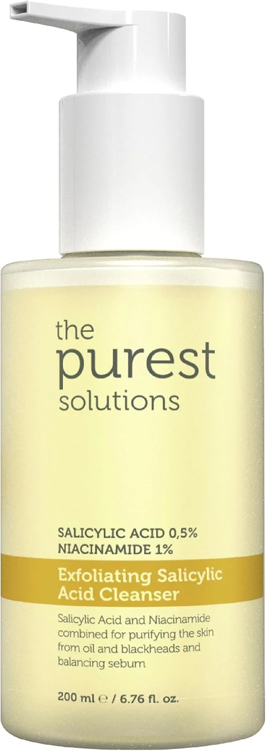 پاک کننده صورت حاوی اسید سالیسیلیک و نیاسینامید The Purest Solutions - مناسب پوست چرب/مختلط - کاهش دهنده جوش و آکنه - وگان (200 میلی لیتر) پاک کننده صورت حاوی اسید سالیسیلیک و نیاسینامید The Purest Solutions - مناسب پوست چرب/مختلط - کاهش دهنده جوش و آکنه - وگان (200 میلی لیتر)