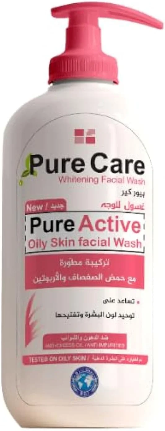 شوینده صورت پوست چرب Pure Care، شوینده روزانه 3 در 1 که پوست شما را پاکسازی، یکدست و روشن می کند. | آبرسان | بدون ایجاد خشکی | بدون ایجاد حساسیت | شوینده ملایم صورت 200 میلی لیتر (پوست چرب) شوینده صورت پوست چرب Pure Care، شوینده روزانه 3 در 1 که پوست شما را پاکسازی، یکدست و روشن می کند. | آبرسان | بدون ایجاد خشکی | بدون ایجاد حساسیت | شوینده ملایم صورت 200 میلی لیتر (پوست چرب)