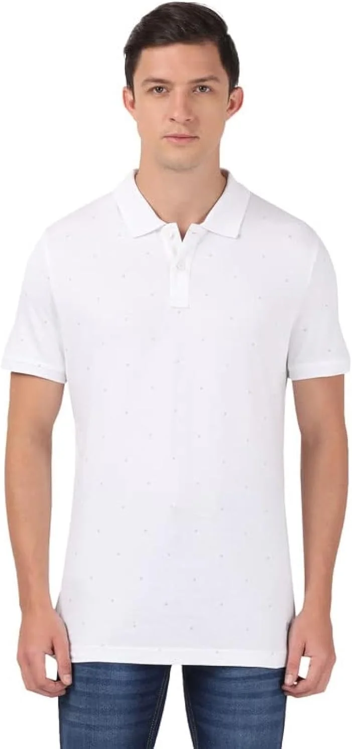 تی‌شرت پولو مردانه مدل دار با فیت معمولی از جنس مودال، مدل IM16