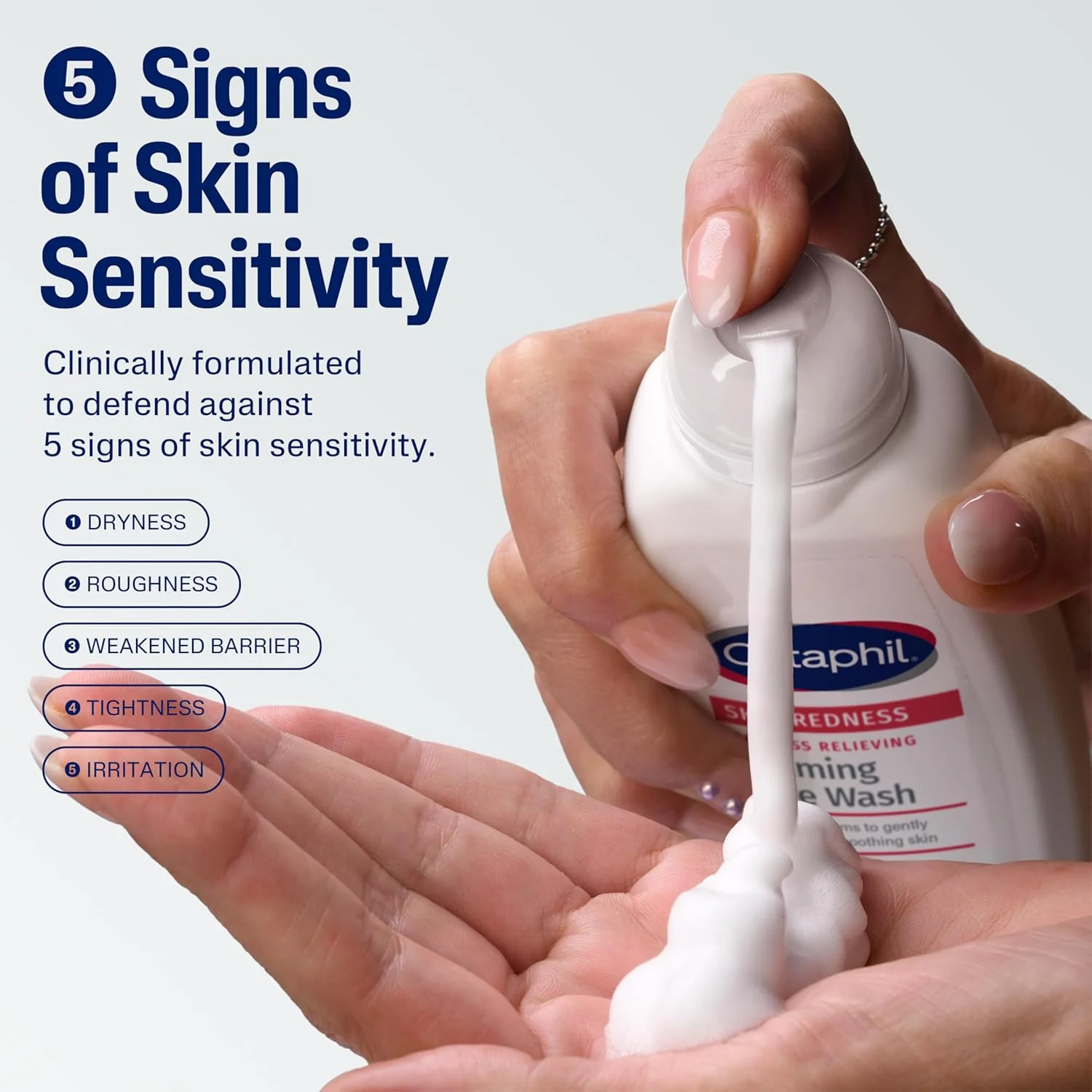 شوینده فوم روزانه کنترل قرمزی پوست صورت ستافیل، 236 میلی لیتر شوینده فوم روزانه کنترل قرمزی پوست صورت ستافیل، 236 میلی لیتر