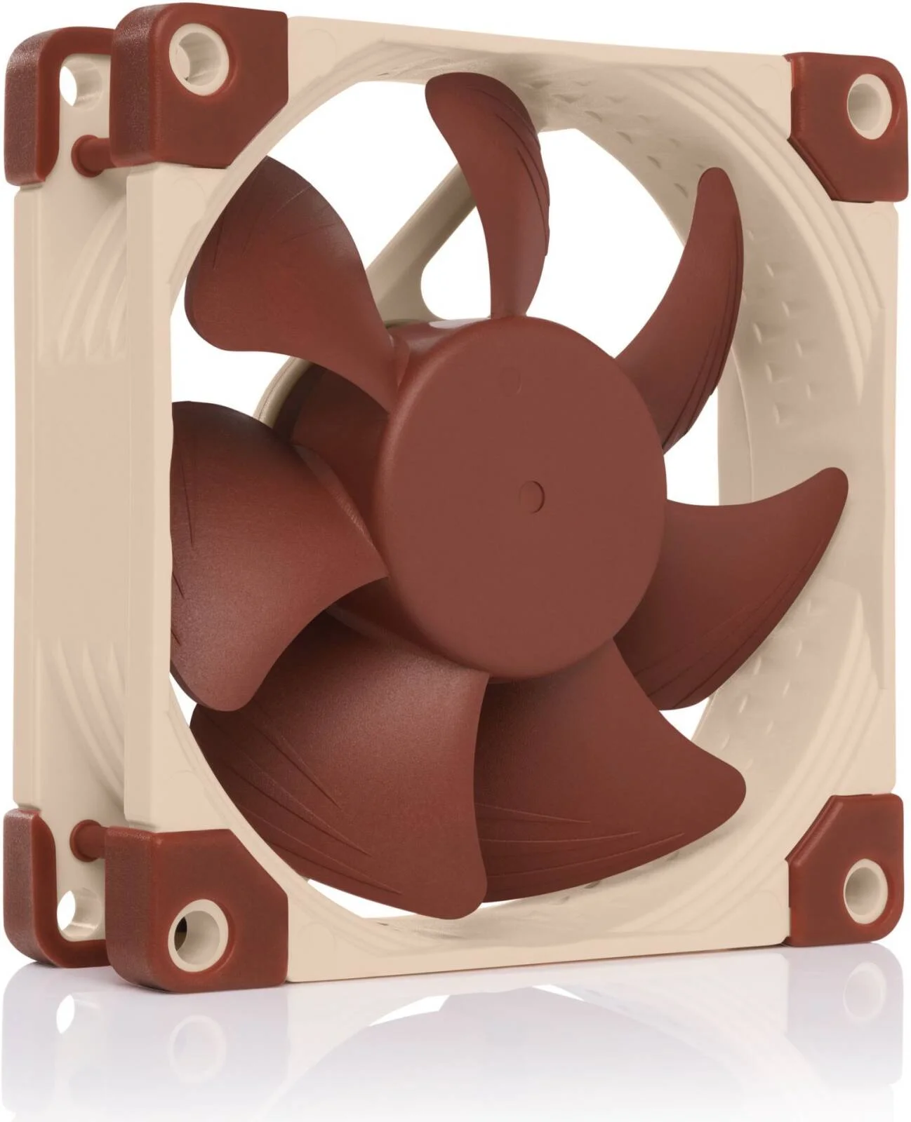 فن کیس 80 میلی‌متری Noctua NF-A8 5V، کانکتور 3 پین، سرعت 2200 دور در دقیقه، بلبرینگ SSO2، جریان هوای فن 32.67 CFM، فناوری فریم AAO، مجموعه آداپتور OmniJoin، قهوه‌ای | NF-A8 5V